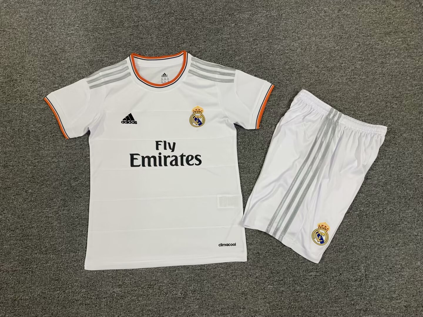 Kids-Real Madrid 13/14 Home Soccer Jersey